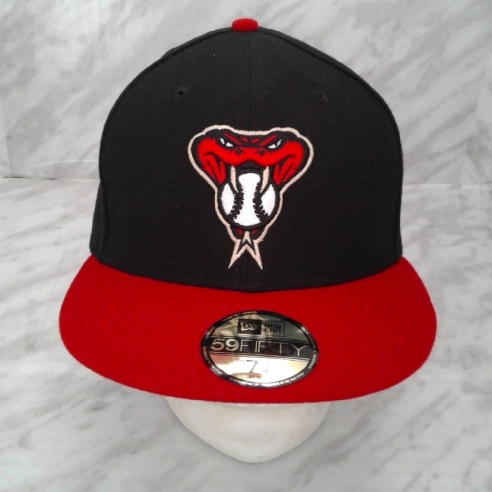 New Era Arizona Diamondbacks ALT 2 MLB 59Fifty Fitted Hat Cap 7 3/4 Black/Brick